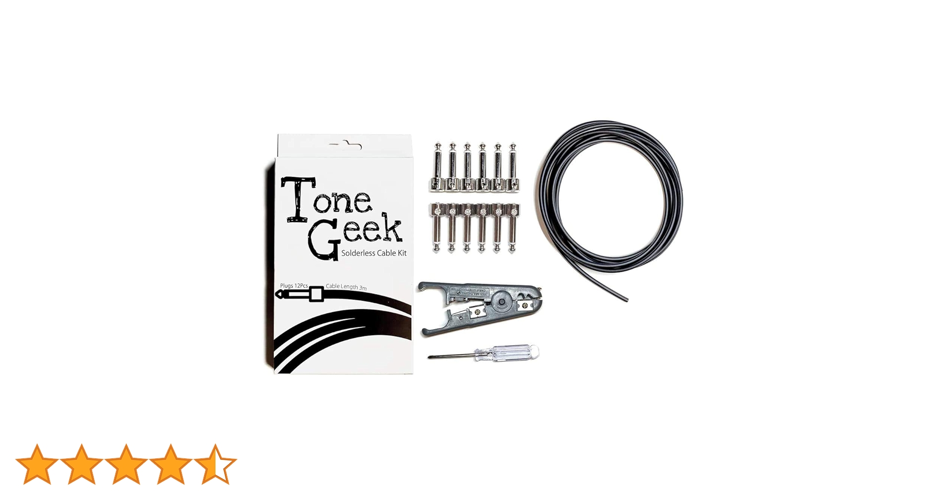 Amazon | ToneGeekソルダーレス パッチ ケーブル キット / プラグ12個